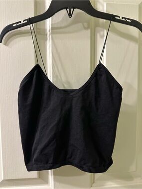 Free People Black Spaghetti-Strap Camisole